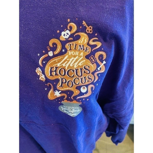 DISNEY Halloween Party Hocus Pocus Villain Spelltacular Spirit Jersey Sz L RARE - Picture 4 of 12